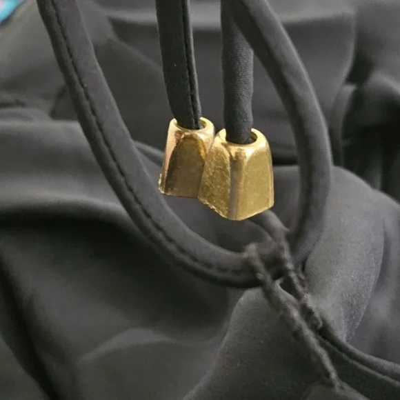 REVOLVE AMANDA UPRICHARD BLACK SILK COLD SHOULDER RUFFLE SLEEVE BELTED DRESS - Picture 10 of 12